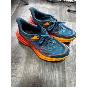 Hoka Speedgoat 5 Womens 7.5 Trail Running Shoes Blue Coral Camellia 1123158